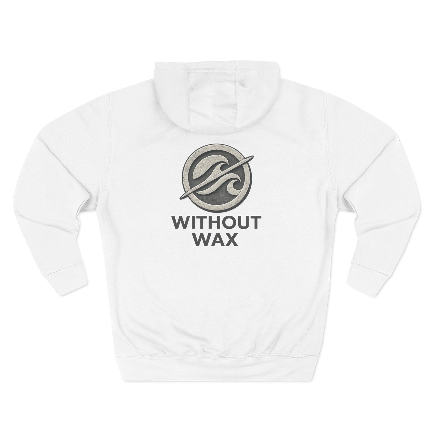 Without Wax Hoodie – Surf-Inspired Wave Logo Pullover | Vintage Coastal Streetwear Hoodie
