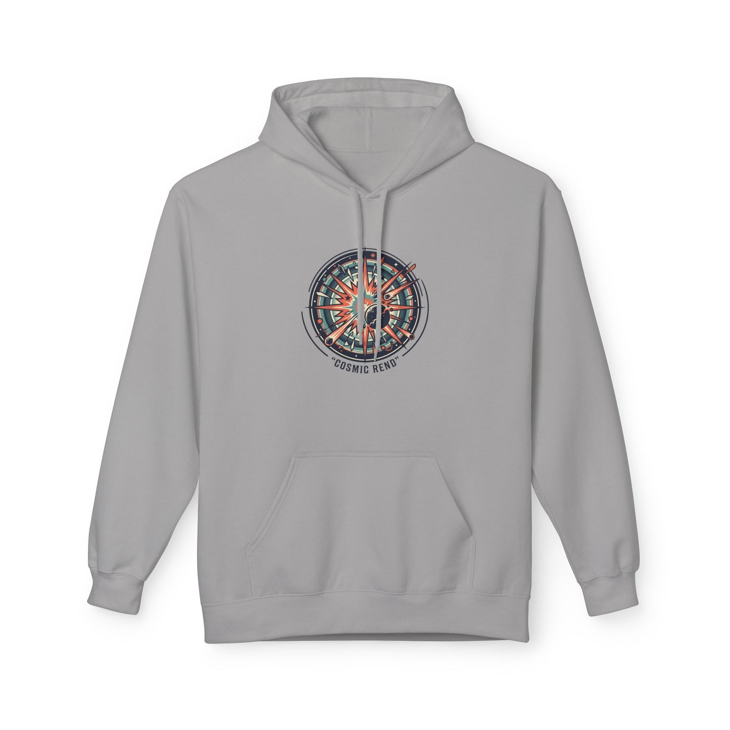 Cosmic Compass Hoodie – Retro Space Navigation Graphic Hoodie | Celestial Streetwear, Vintage Space Aesthetic, Unisex Hoodie