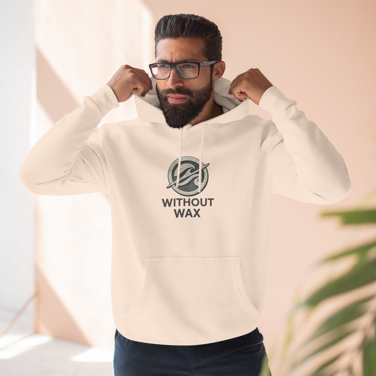 Without Wax Logo Hoodie – Minimal Surf Brand Pullover | Clean Streetwear Hoodie