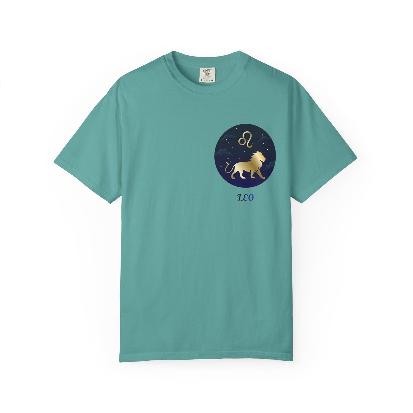 Leo Zodiac T-Shirt – Gold Lion Constellation Graphic Tee | Celestial Astrology Shirt