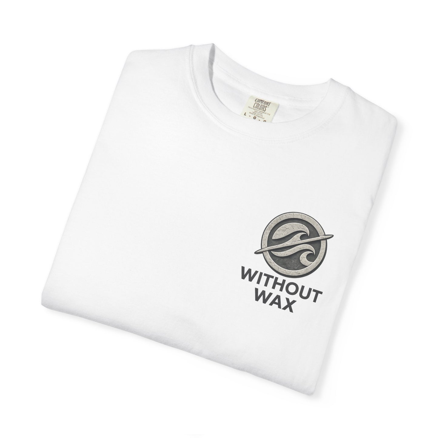 Without Wax Surf Logo T-Shirt – Coastal Wave Badge Graphic Tee | Vintage Streetwear Shirt