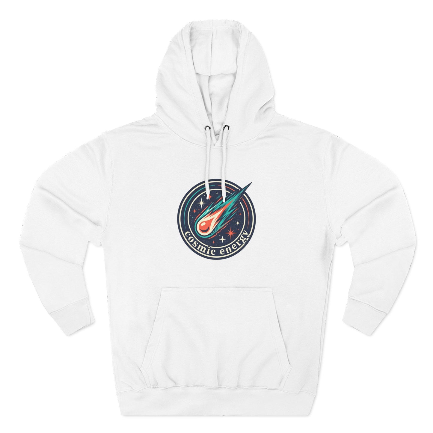 Cosmic Energy Hoodie – Meteor & Shooting Star Graphic Hoodie | Space Aesthetic, Celestial Streetwear, Unisex Hoodie
