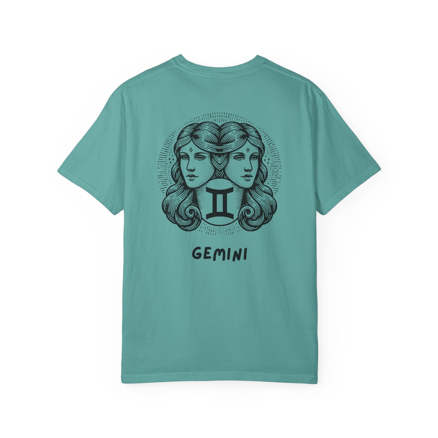 Gemini Zodiac T-Shirt – Twin Faces Astrology Tee | Minimal Celestial Graphic Shirt