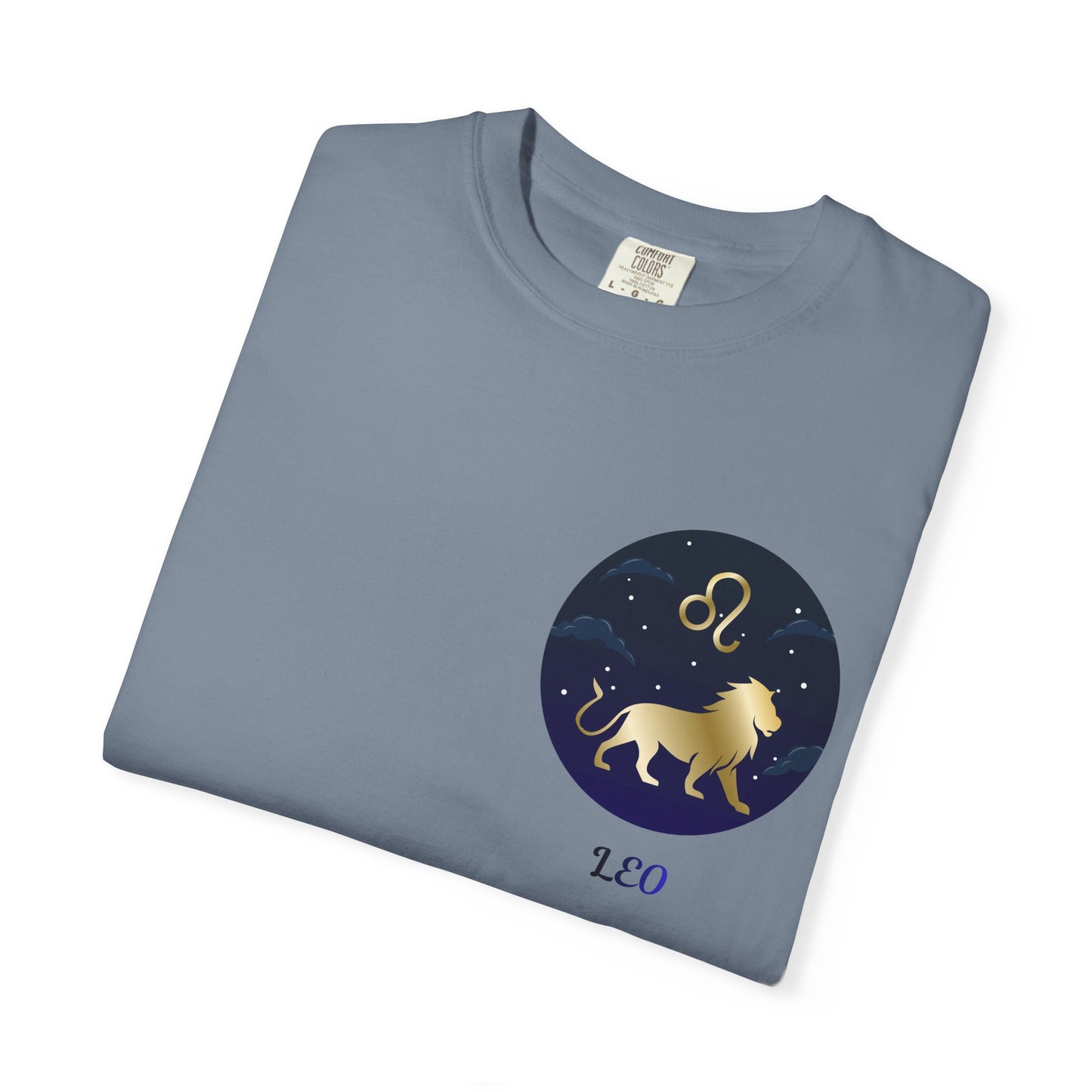 Leo Zodiac T-Shirt – Gold Lion Constellation Graphic Tee | Celestial Astrology Shirt