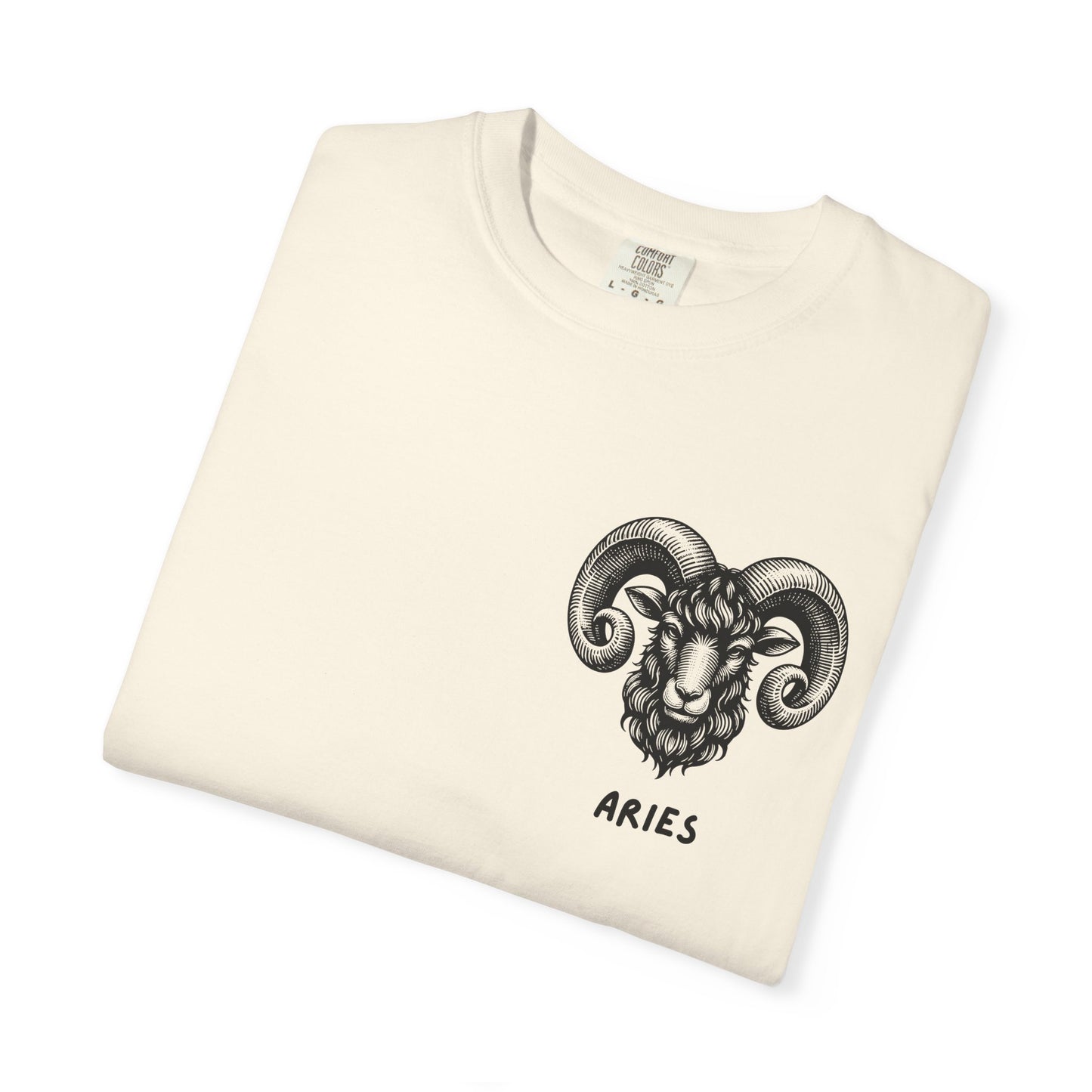Aries Zodiac T-Shirt – Aries Ram Astrology Graphic Tee | Vintage Star Sign Shirt, Unisex Tee