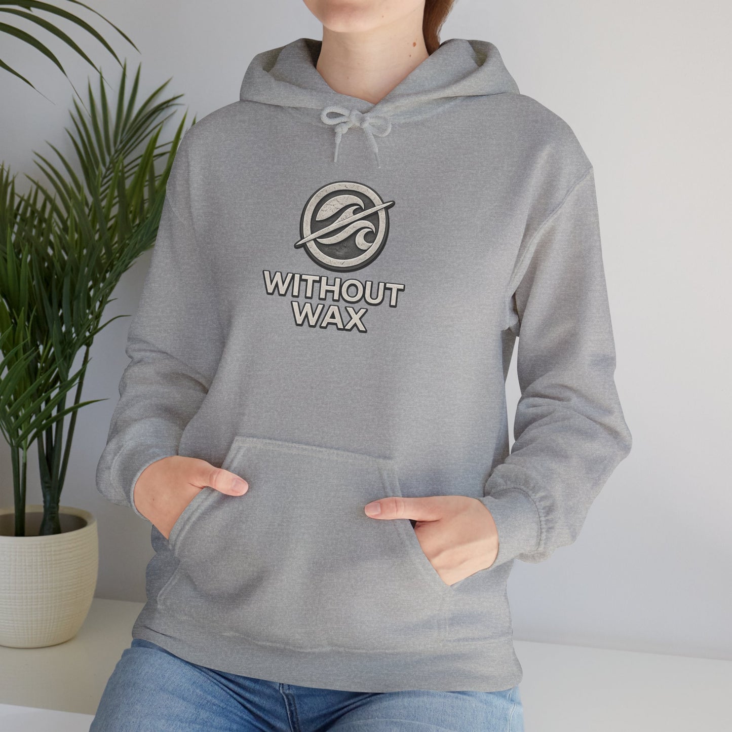 Without Wax Hoodie – “Bring People Up” Motivational Graphic Sweatshirt | Minimal Inspirational Streetwear