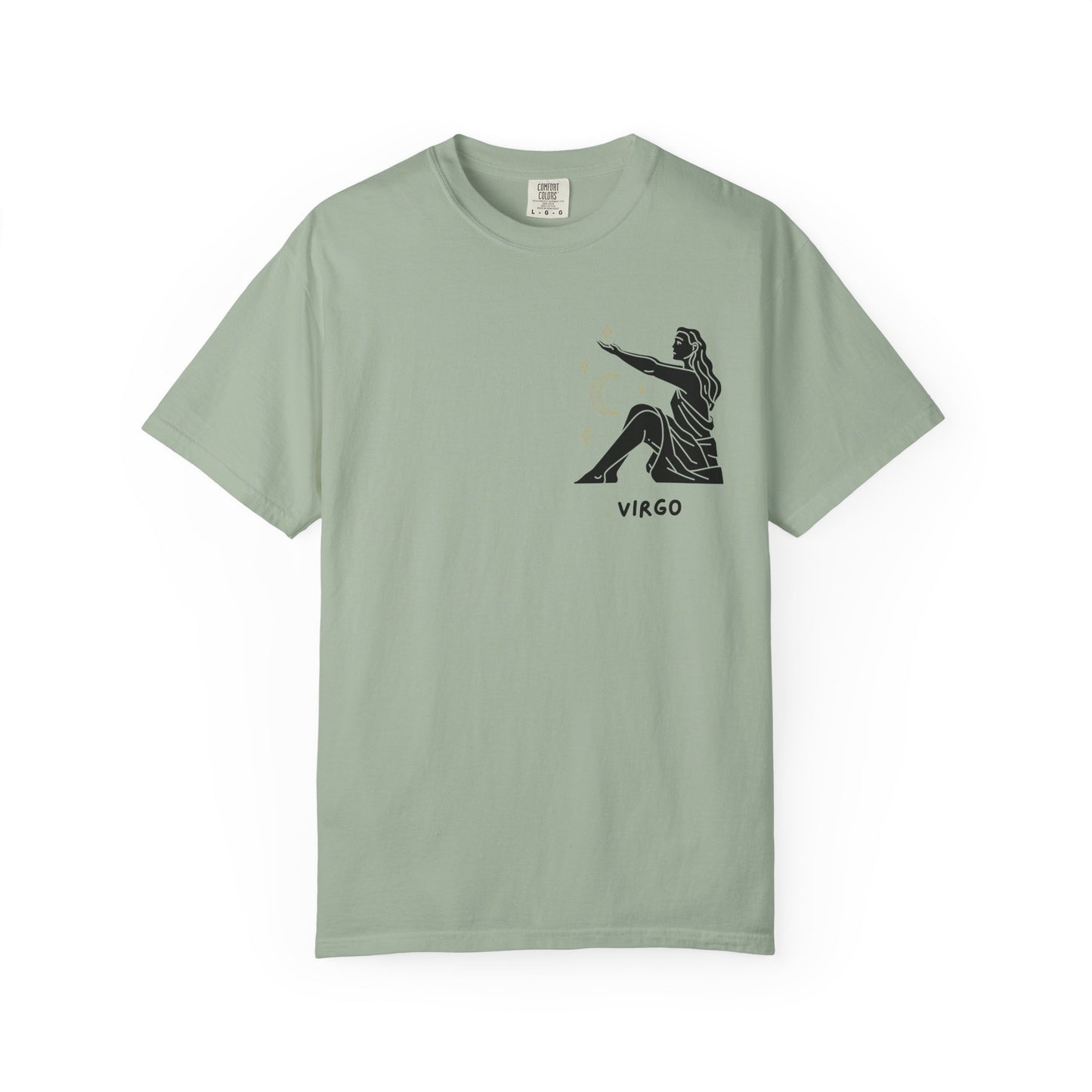 Virgo Zodiac T-Shirt – Minimalist Astrology Tee | Celestial Star Sign Graphic Shirt