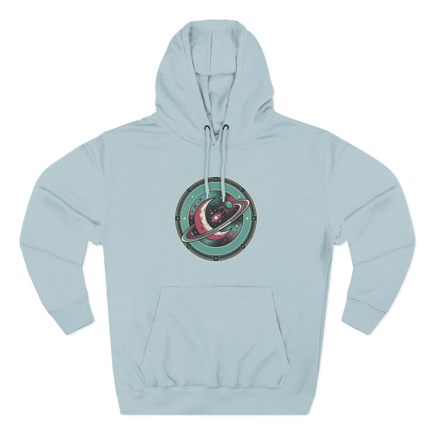 Saturn Planet Hoodie – Retro Space Ring Graphic Hoodie | Minimal Cosmic Aesthetic, Astronomy Hoodie, Unisex Hoodie