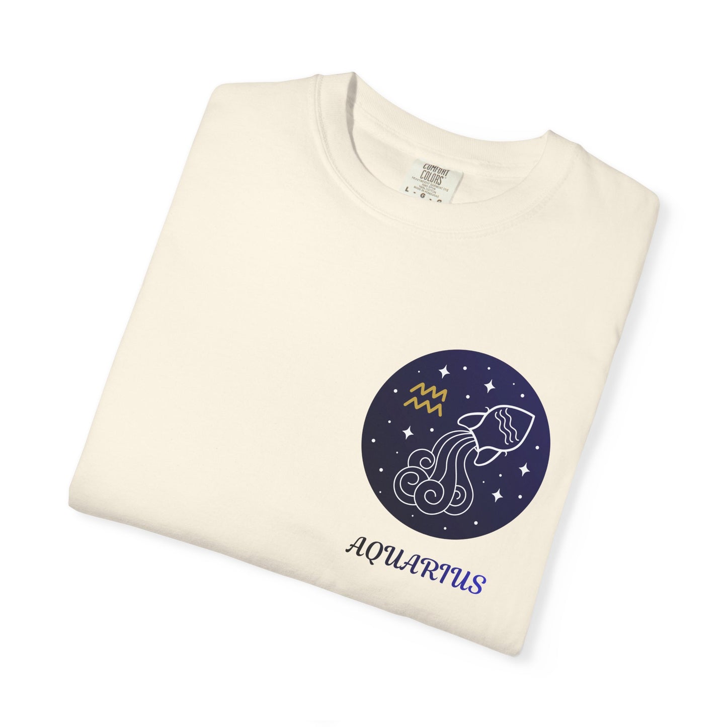 Aquarius Zodiac T-Shirt – Minimal Constellation Astrology Tee | Celestial Water Bearer Shirt