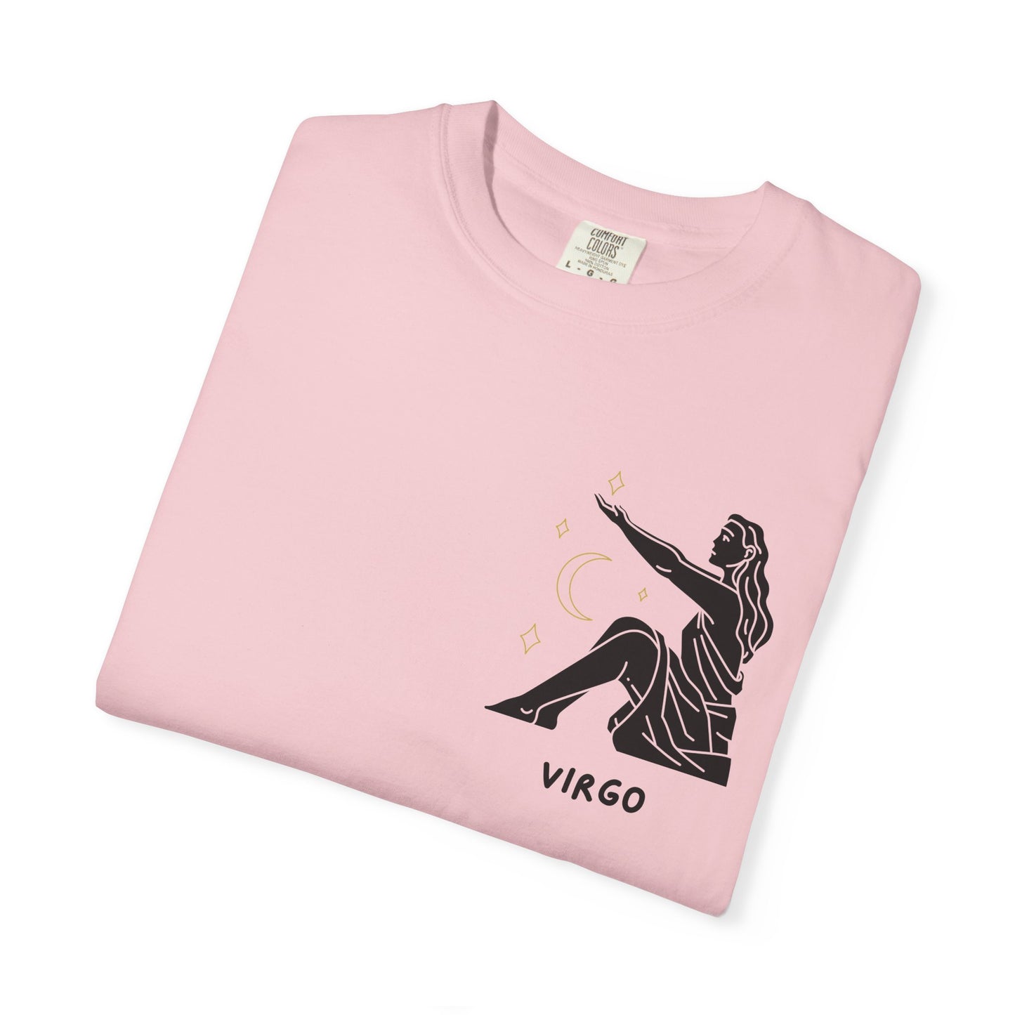 Virgo Zodiac T-Shirt – Minimalist Astrology Tee | Celestial Star Sign Graphic Shirt