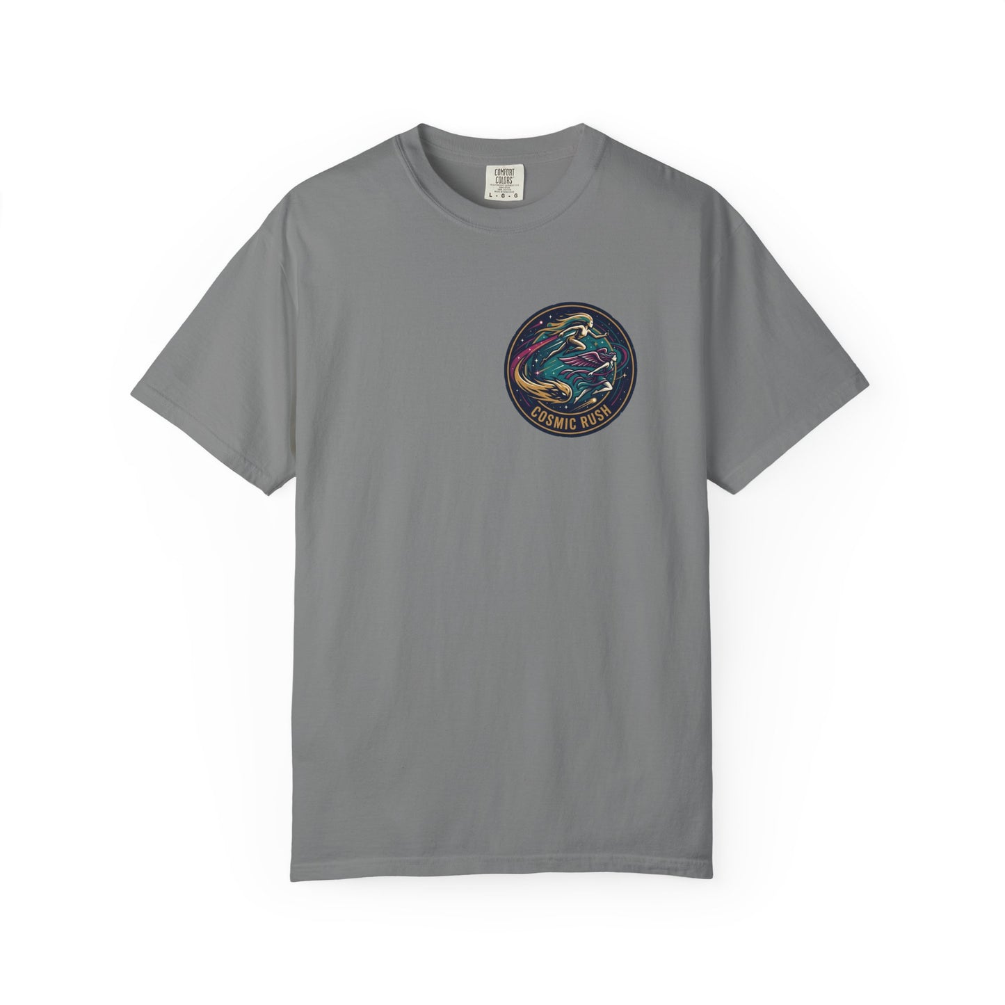 Cosmic Rush Skate T-Shirt – Retro Space Surf Graphic Tee | Vintage Cosmic Wave Shirt, Unisex Casual Tee