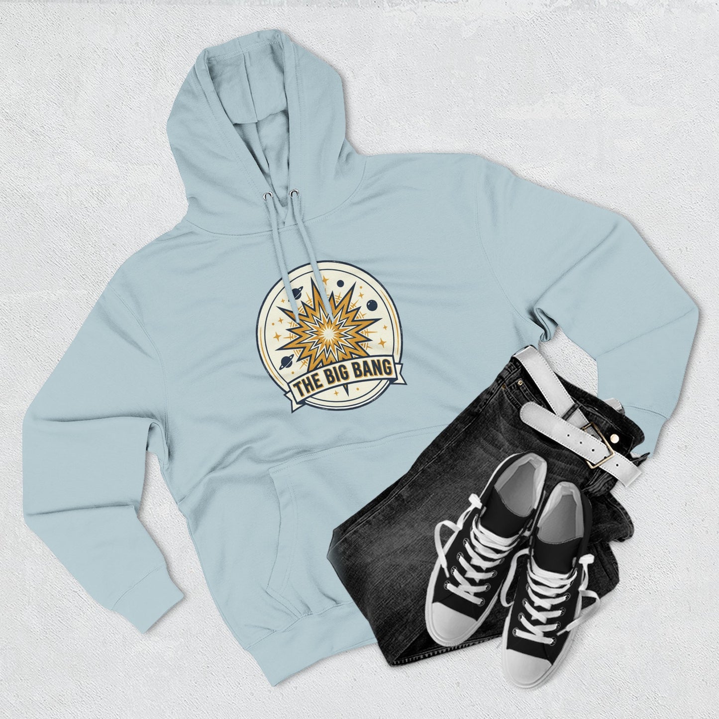 Big Bang Hoodie – Retro Starburst Universe Graphic Hoodie | Astronomy Science Hoodie, Cosmic Streetwear, Unisex Hoodie
