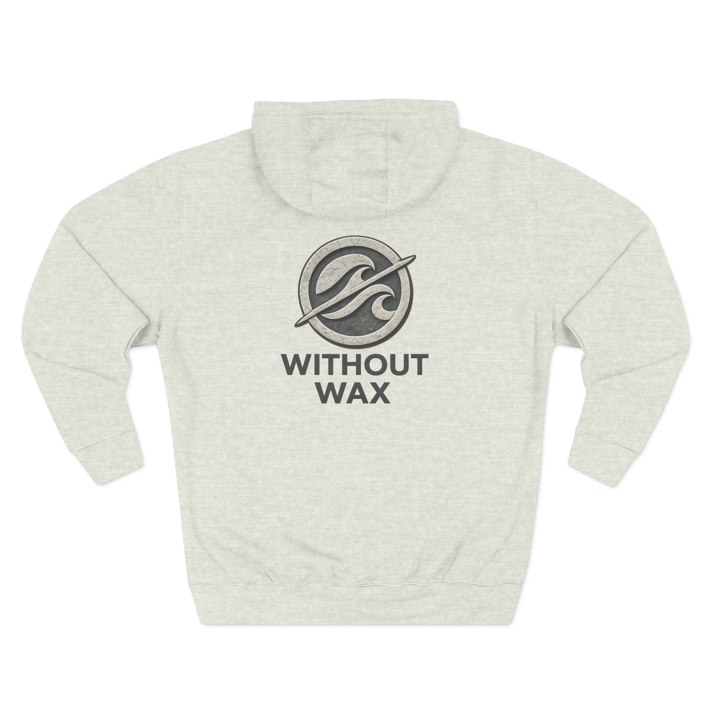 Without Wax Hoodie – Surf-Inspired Wave Logo Pullover | Vintage Coastal Streetwear Hoodie
