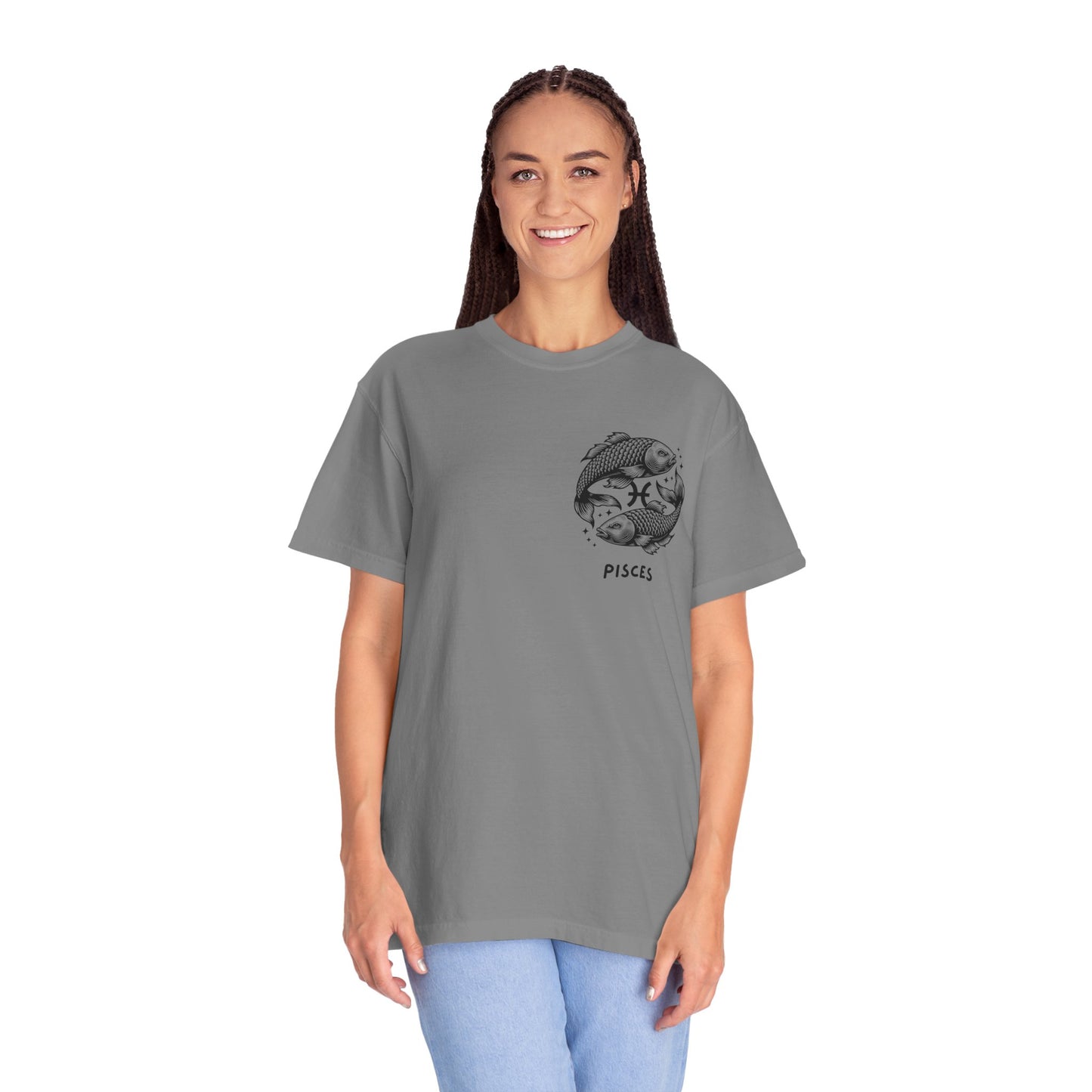 Pisces Zodiac T-Shirt – Pisces Fish Astrology Graphic Tee | Celestial Star Sign Shirt