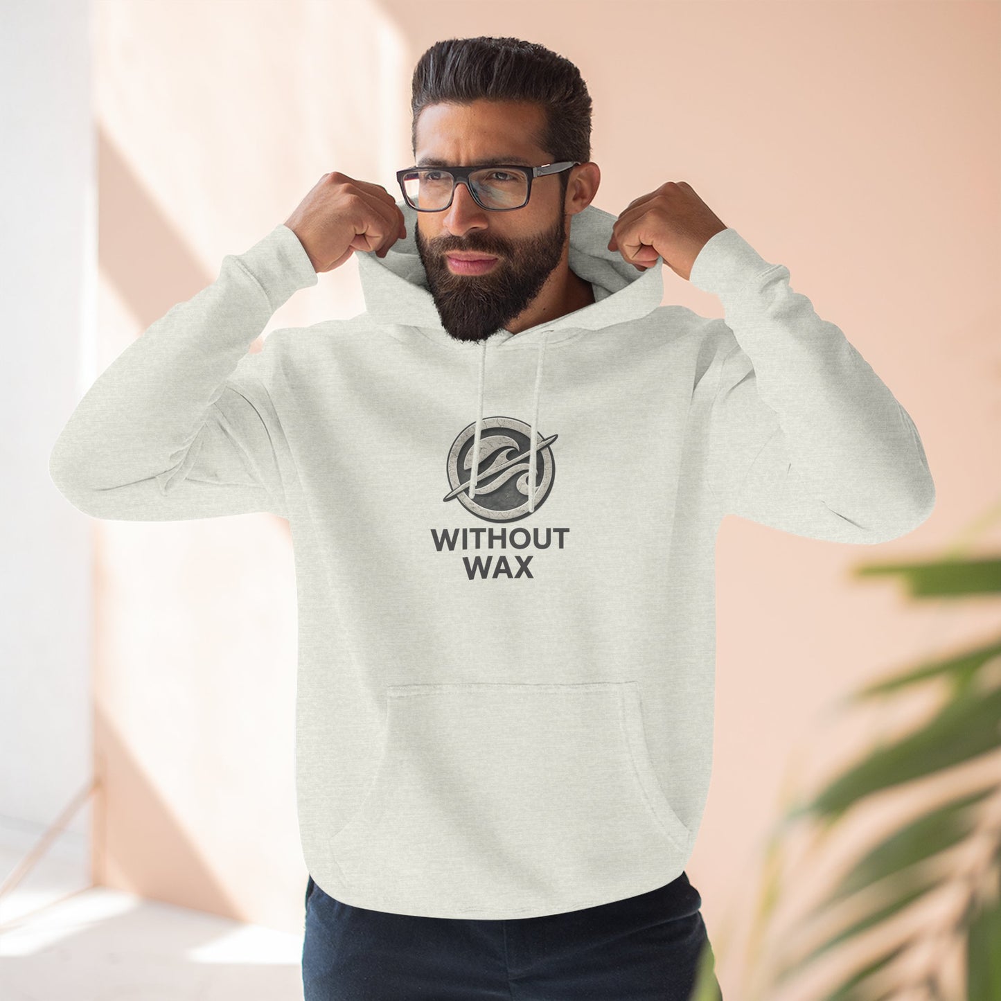 Without Wax Logo Hoodie – Minimal Surf Brand Pullover | Clean Streetwear Hoodie