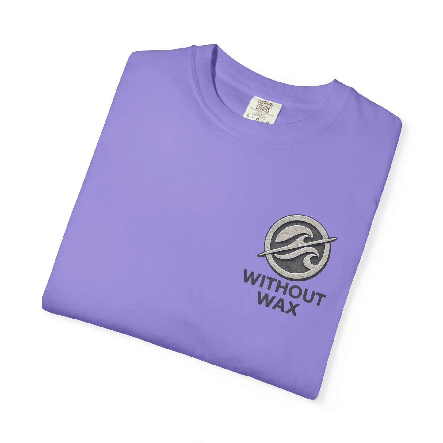 Without Wax Surf Logo T-Shirt – Coastal Wave Badge Graphic Tee | Vintage Streetwear Shirt